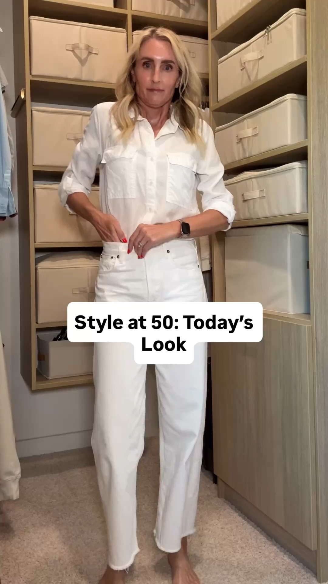 Summer outfits. Summer outfit idea. White button up shirt. White jeans. White denim.

#LTKOver40 #LTKmomlife #LTKootd