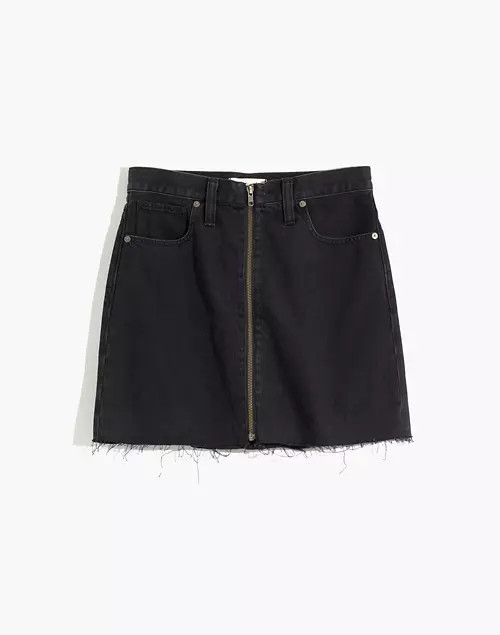 Rigid Denim A-Line Mini Skirt in Lunar Wash | Madewell