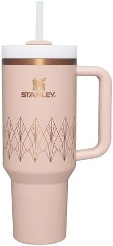 Stanley Quencher H2.O FlowState™ Tumbler 40 oz Blush Gloss Deco | Amazon (US)