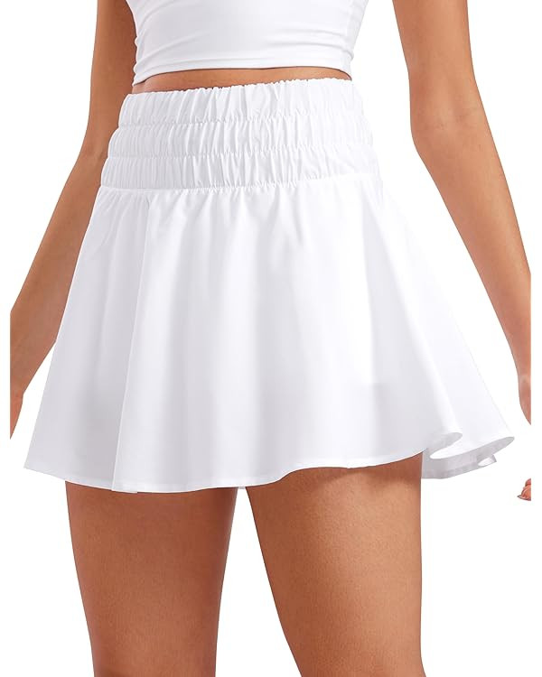 CRZ YOGA High Waisted Flowy Tennis Skirts for Women Pleated Casual Golf Athletic Pickleball Skort... | Amazon (US)