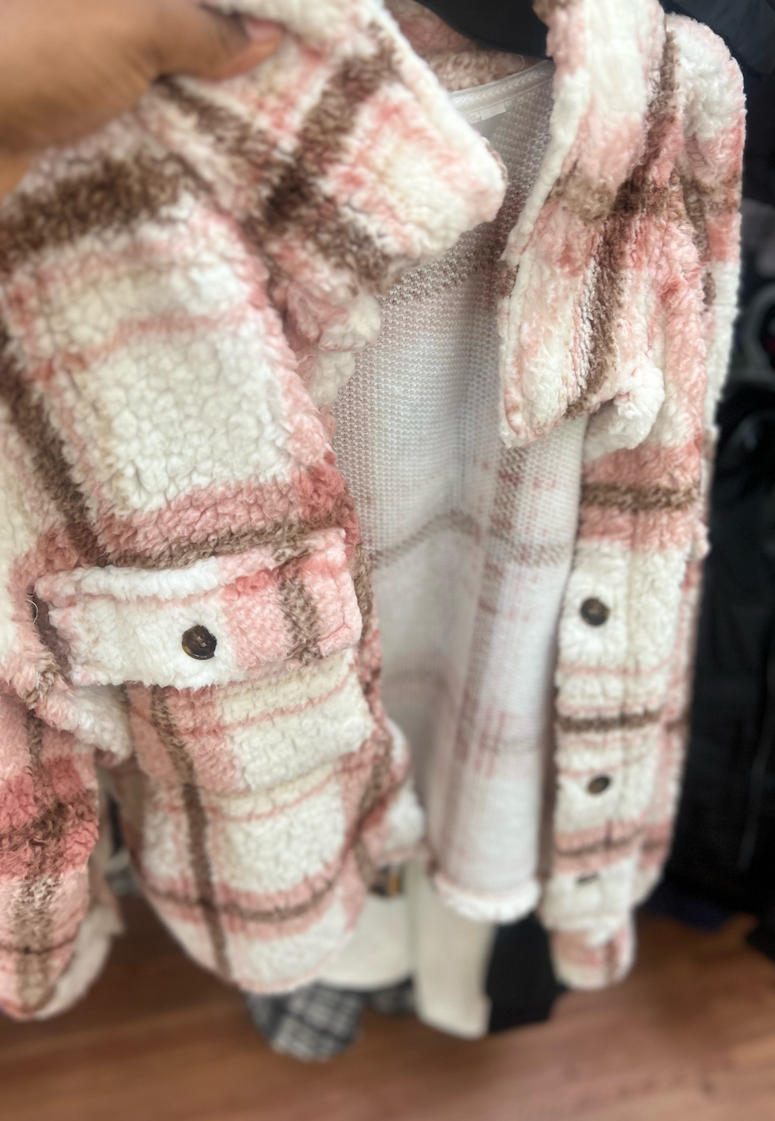 Layer this cute pink plaid jacket atop a light sweater for spring fling  fun! 

#LTKSeasonal #LTKHoliday #LTKstyletip