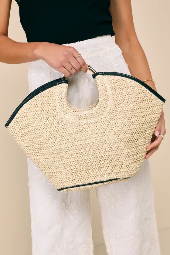 Dawn Natural Woven Raffia Tote | Lulus