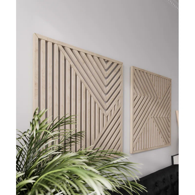 Handmade Modern Abstract Wall Decor (Set of 2) | Wayfair North America