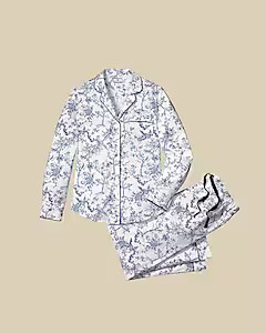 Petite Plume™ women's pajama set in timeless toile | J. Crew US