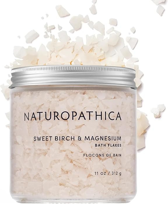 Naturopathica Sweet Birch and Magnesium Bath Flakes, Soothing Daily Bath Soak for Muscle Discomfo... | Amazon (US)