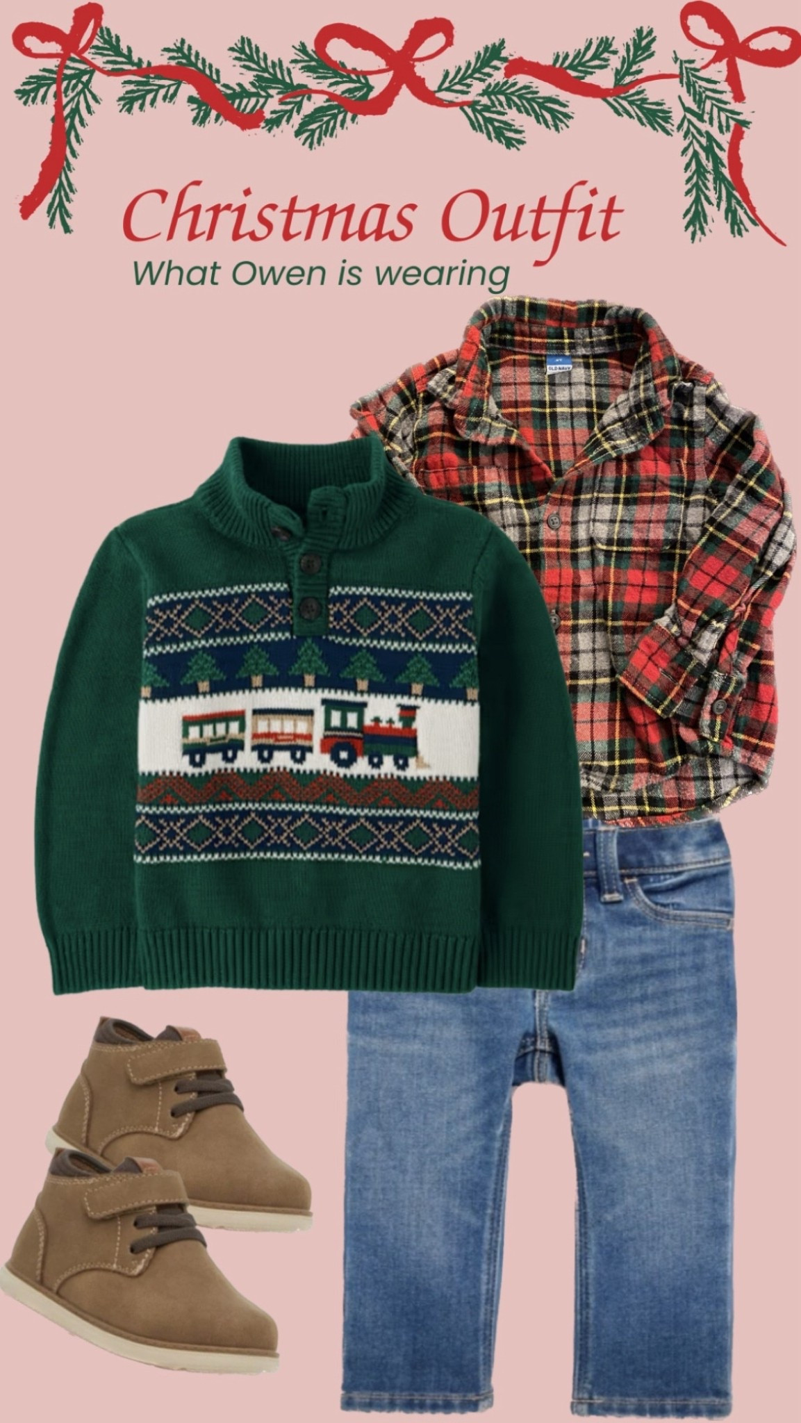 Owen’s Christmas outfit
Amazon holiday outfit 
Kids amazon
Baby amazon
Amazon holiday
Holiday outfit for kids
Holiday outfit for baby
Toddler boy sweater
Holiday sweater
Baby Christmas sweater
Baby holiday sweater 
Baby boots
Kids shoes
Boys boots
Crown vintage kids 
Holiday outfit boy
Holiday outfit toddler boy
Holiday sweater toddler

#LTKHoliday #LTKBaby #LTKKids