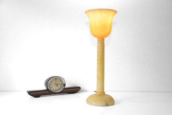 Spanish Bohemian Natural Stone Table Lamp 70s Vintage Organic - Etsy | Etsy (US)