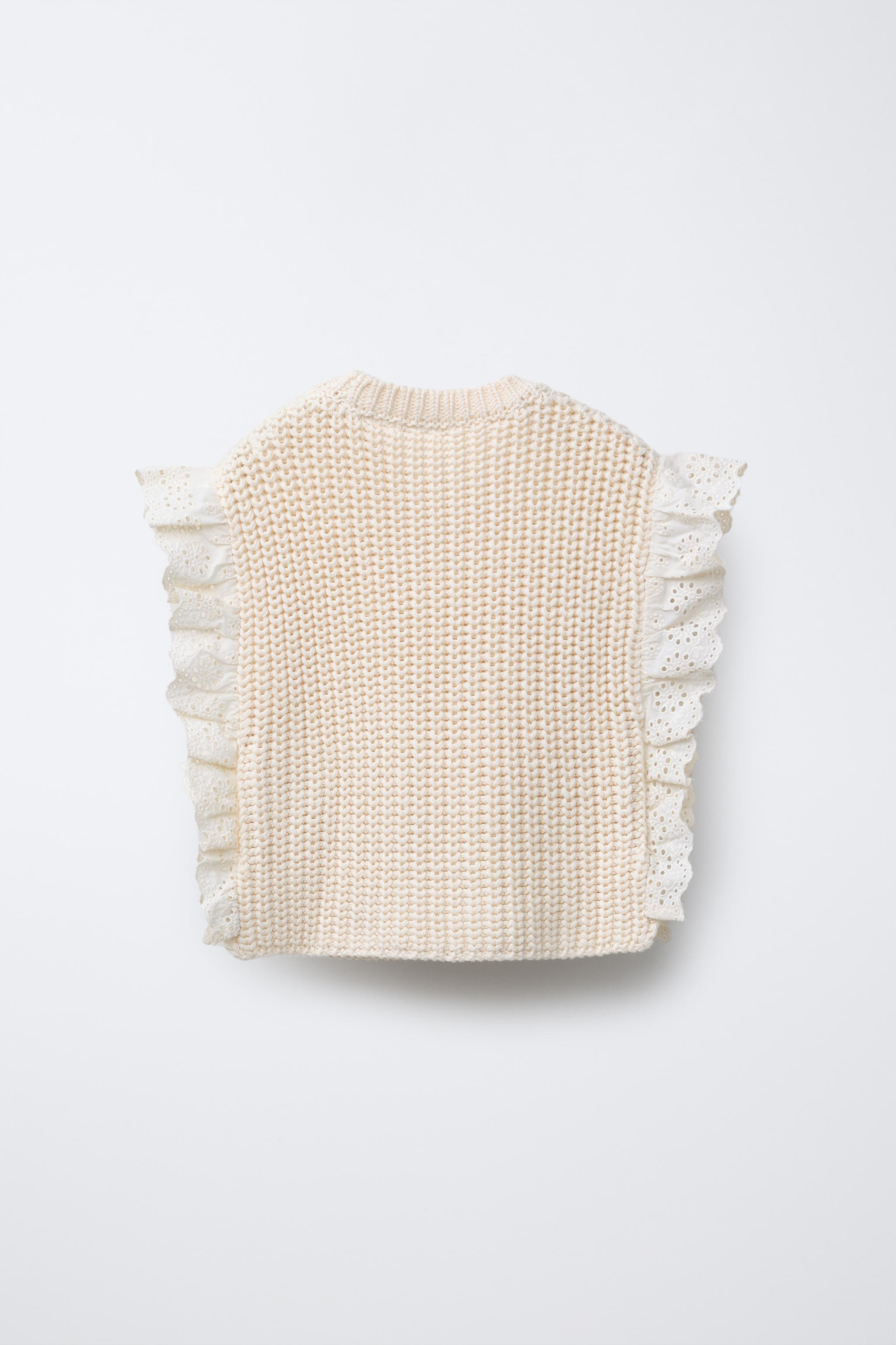 LACE KNIT WAISTCOAT | Zara UK