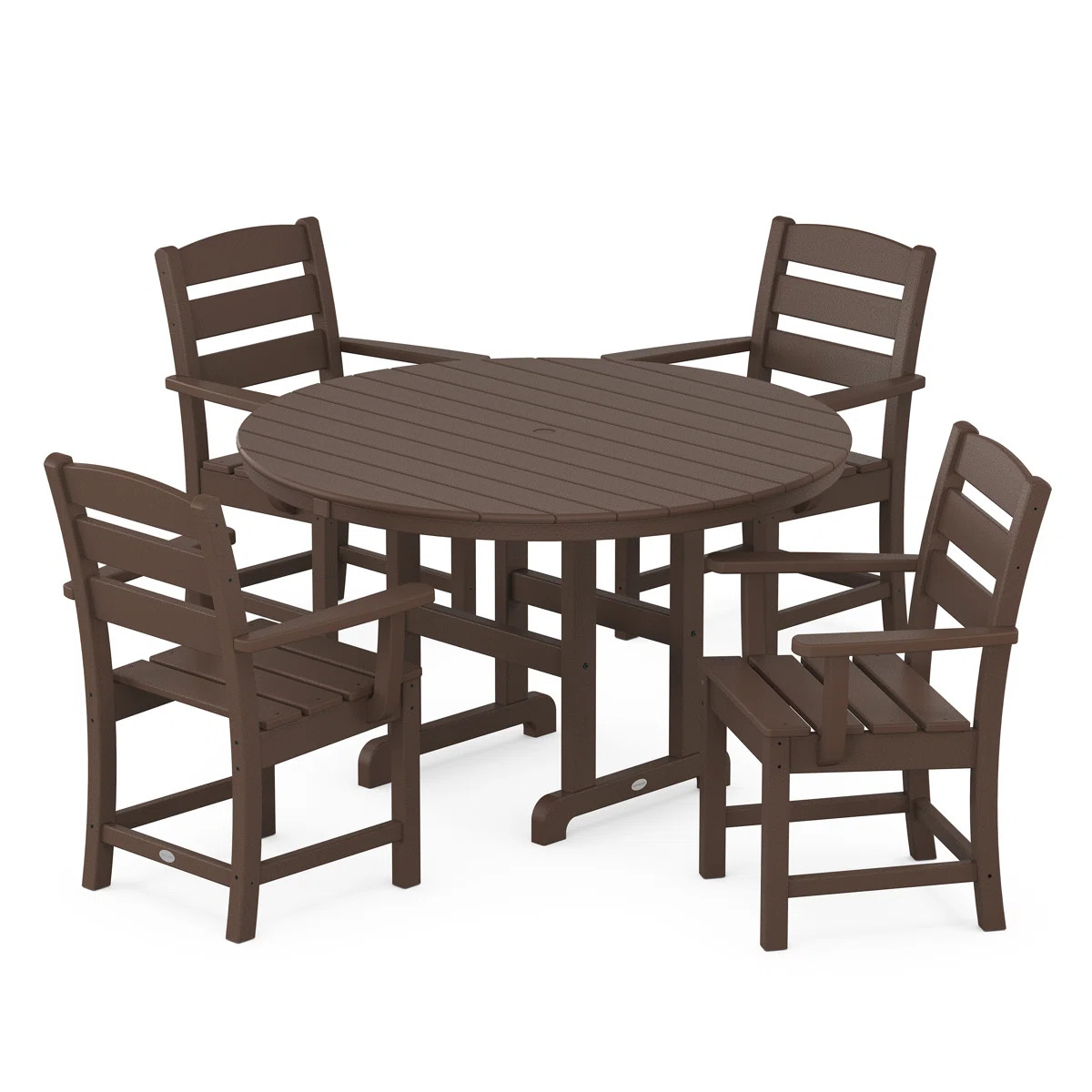 Lakeside 5-Piece Round Farmhouse Dining Set (Set of 5) | Wayfair North America