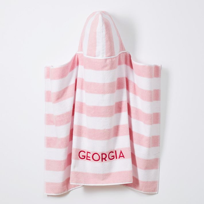 Cabana Stripe Kids Hooded Beach Towel | Mark and Graham