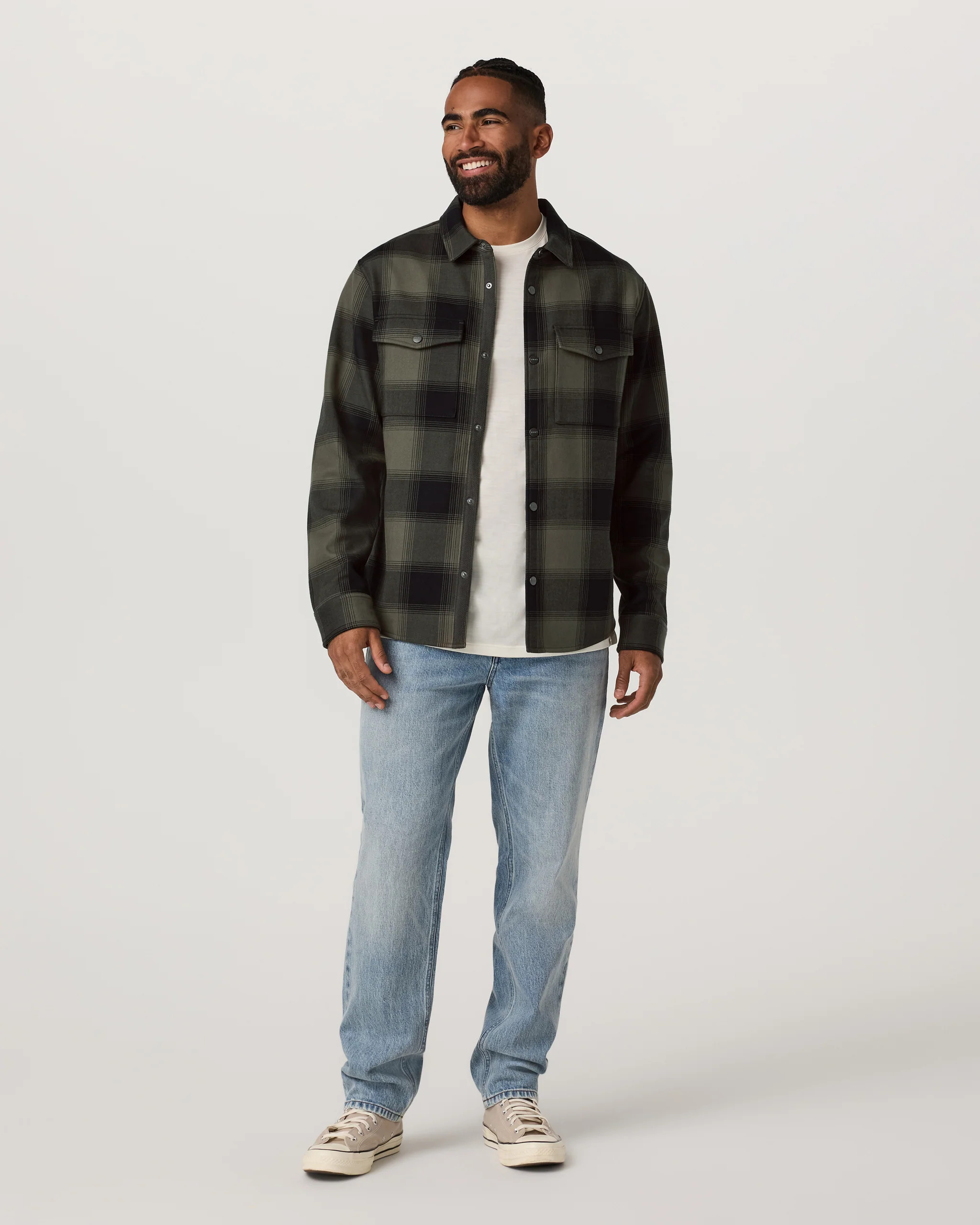 Range Shirt Jacket 2.0 | Men's Oregano Plaid Jacket | Vuori | Vuori Clothing (US & Canada)