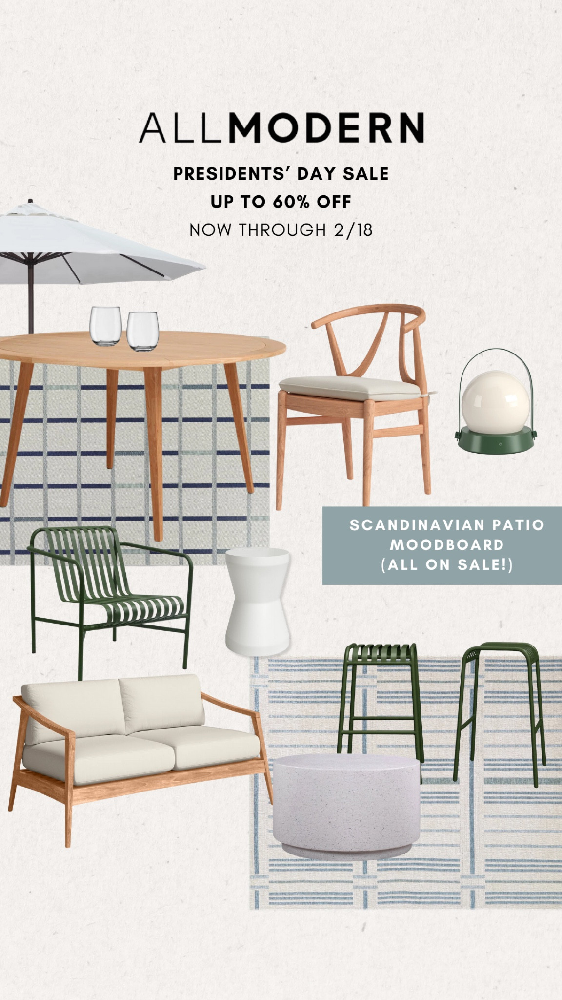 The AllModern Presidents’ Day Sale is the perfect time to snag your patio furniture. These quality pieces are on sale up to 60% off plus free shipping on tons of styles! Shop now through 2/18

@allmodern #allmodernpartner #modernmadesimple

#LTKSaleAlert #LTKHome