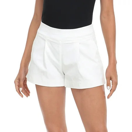 HDE Women s Chino High Waisted Summer Dress Shorts White S | Walmart (US)