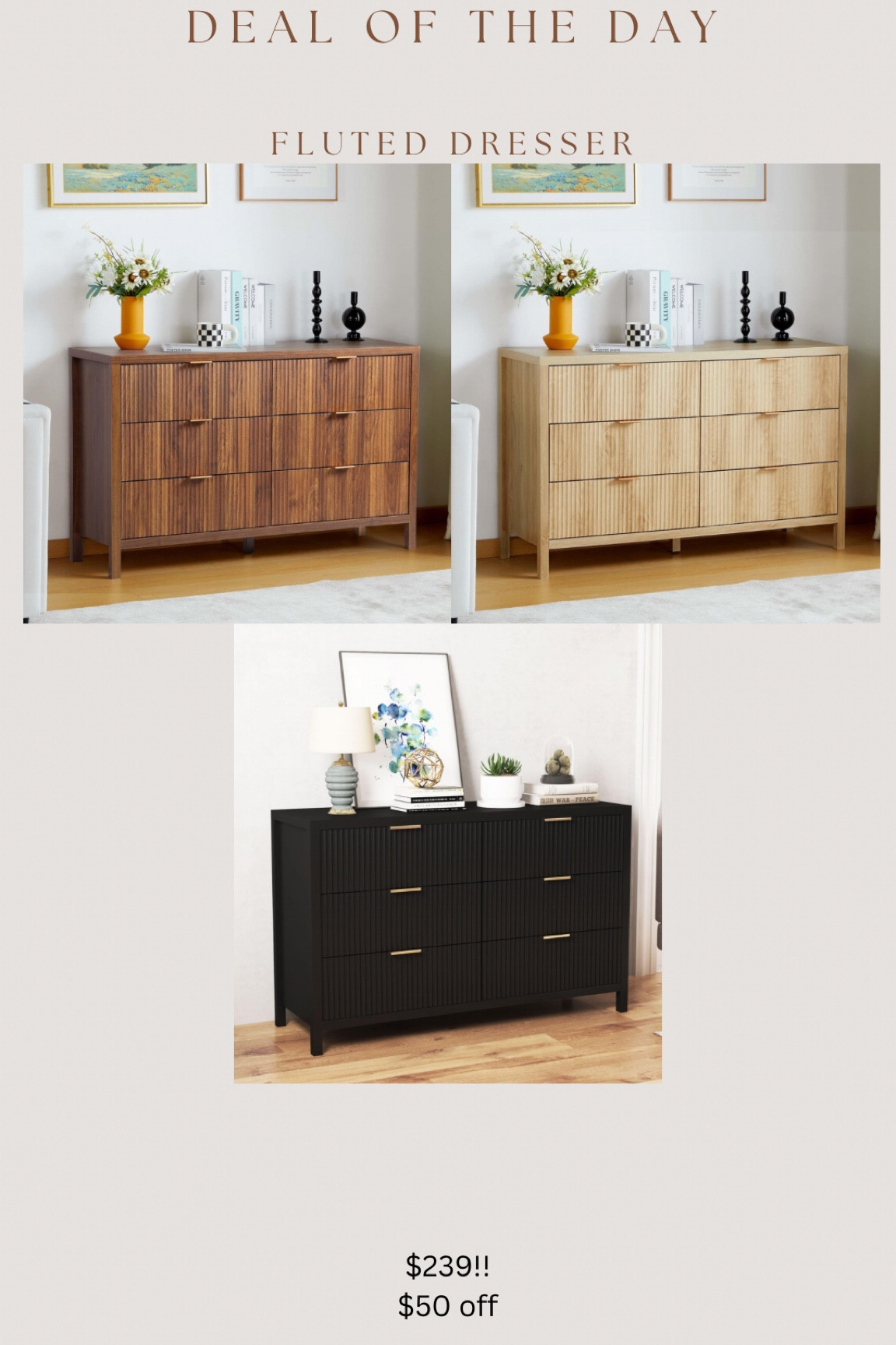 Great price for these fluted dressers!!

#LTKStyleTip #LTKHome #LTKSaleAlert