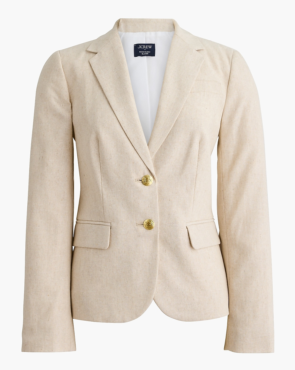 Linen-blend schoolboy blazer | J.Crew Factory