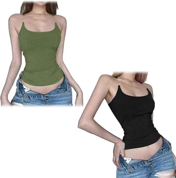 Luvette Tank, Invisible Strap Tank Top for Women, Houdini Tank Top Invisible Straps, Y2k Aestheti... | Amazon (US)