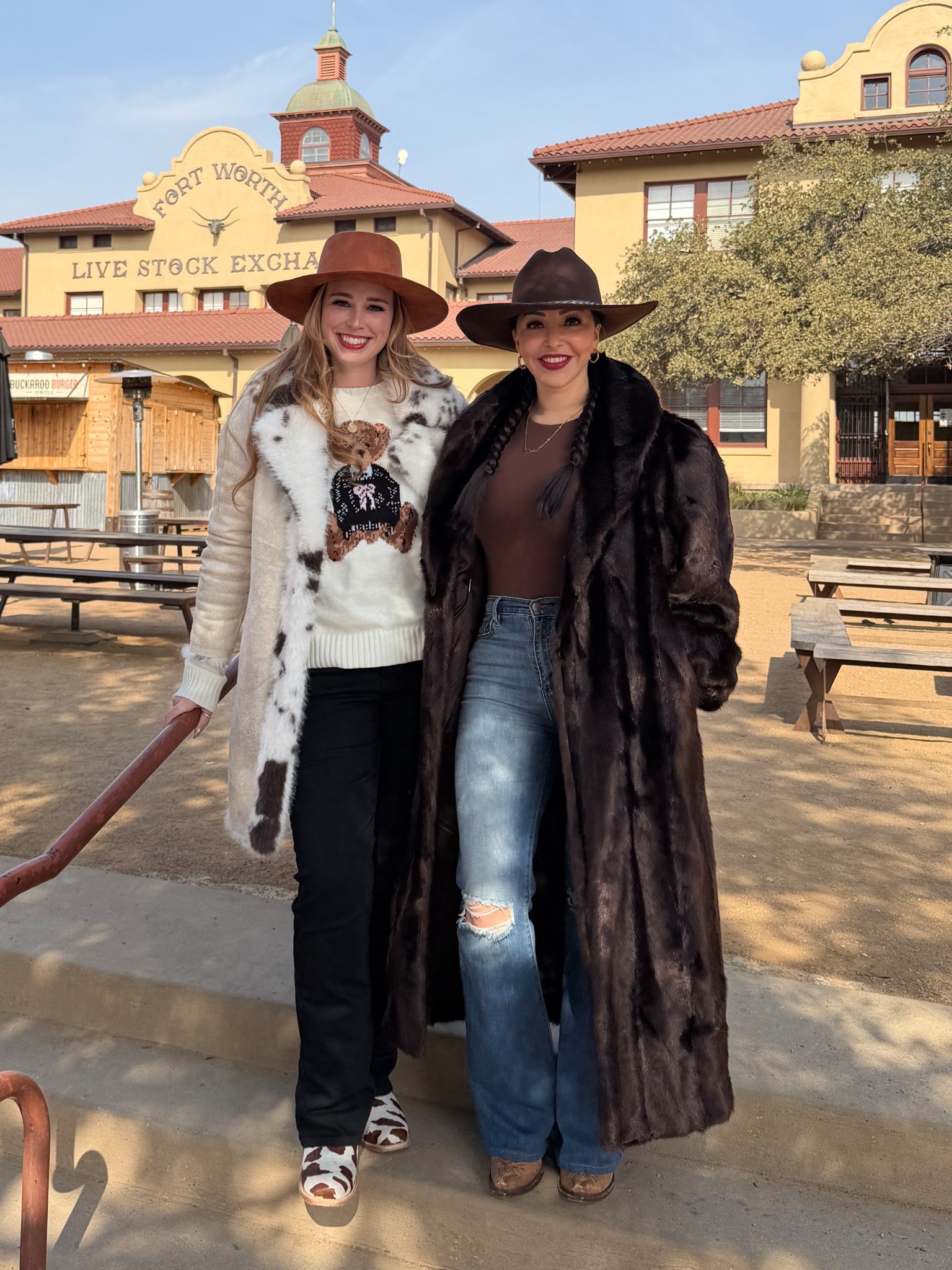 Cowgirls at the stockyards! 
#cowgirl #furcoat #aspen

#LTKdayinmylife #LTKootd #LTKOver40