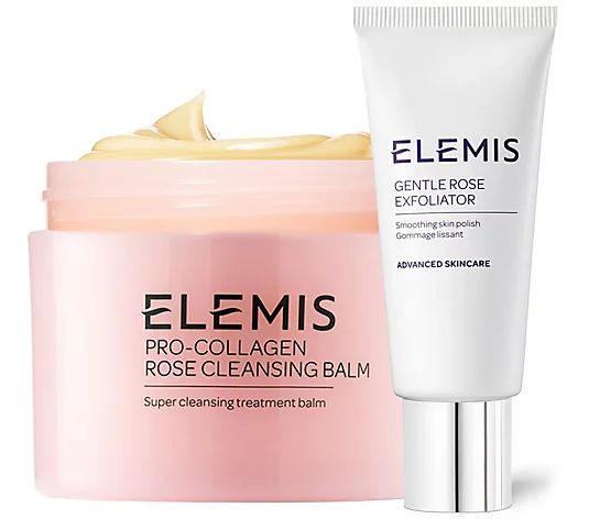 ELEMIS Super-Size Rose Cleanse & Exfoliator - QVC.com | QVC