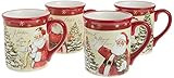 Certified International - 22823SET4 Certified International Holiday Wishes 18 oz. Mugs, Set of 4 ... | Amazon (US)
