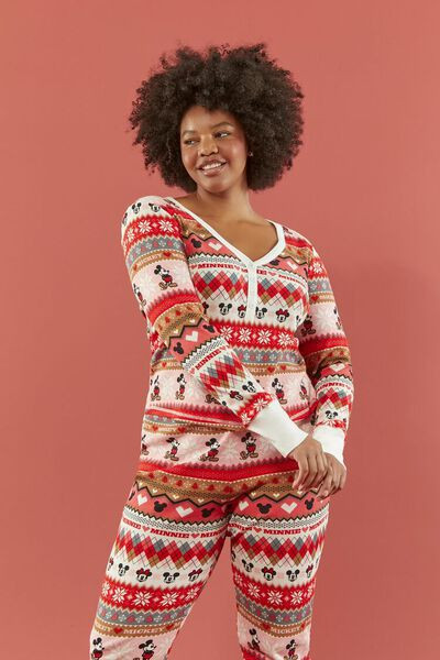 Plus Size Disney Mickey & Minnie Pajama Top | Forever 21 | Forever 21 (US)