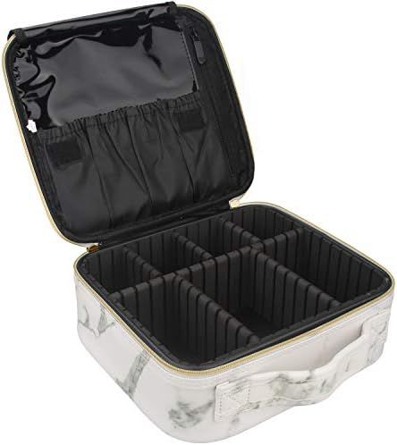 Relavel Travel Makeup Train Case Makeup Cosmetic Case Organizer Portable Artist Storage Bag 10.3'... | Amazon (US)