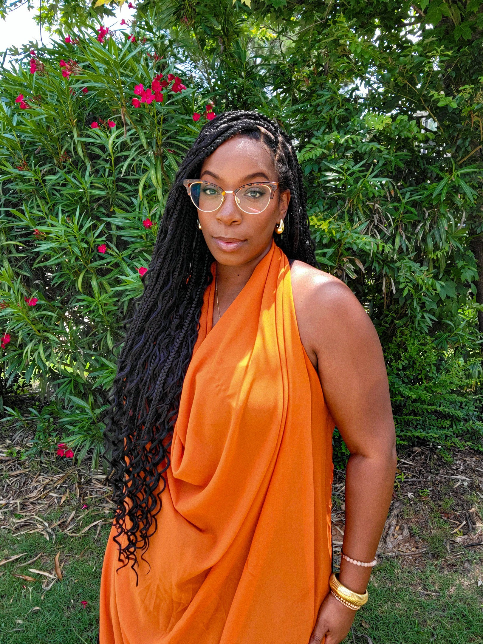 An $80 braided wig. No need for the square hairline, I show you how I customized mine on YouTube channel, Kie RaShon

#LTKBeauty #LTKFindsUnder100 #LTKStyleTip