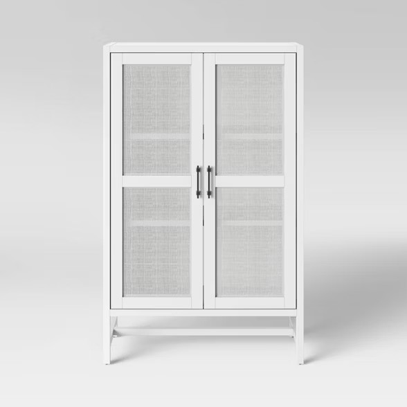 Warwick Wood & Rattan Library Cabinet - Threshold™ | Target
