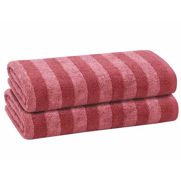 PREMIUS 2 Pack Stripes 100% Cotton Yarn Dyed Bath Sheet Towel, 32x64 Inches - Bed Bath & Beyond -... | Bed Bath & Beyond