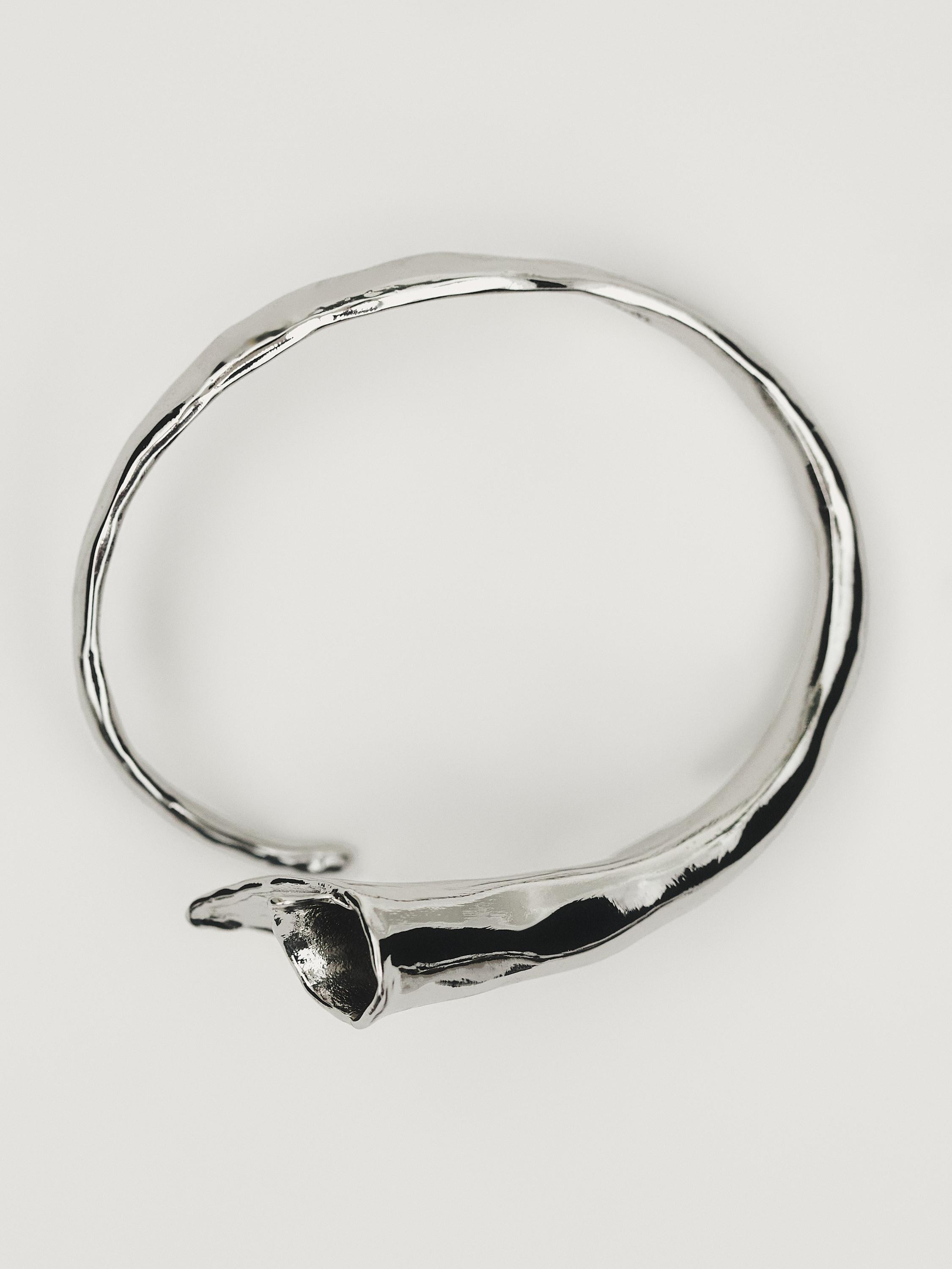 Textured cove bracelet  £59.95 Textured. No fastening. Care: Keep jewellery away from water; do ... | Massimo Dutti UK
