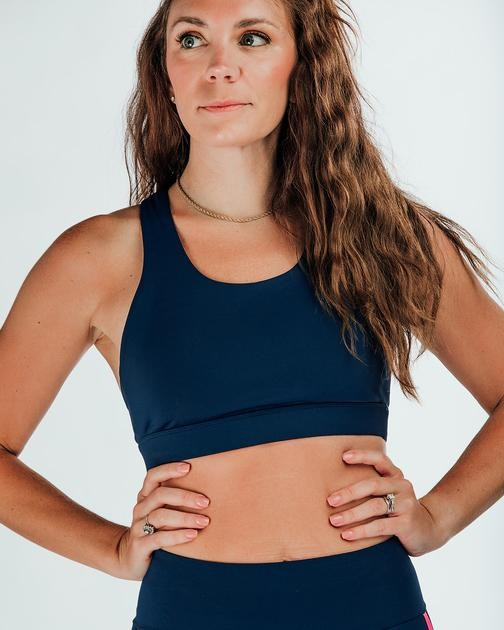 Take Action Bra - Navy | Bunker Branding Co/The Linc/ Linc Active