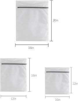 Lingerie Bags for Washing Delicates,Small Fine Mesh Laundry Bags,3Pcs(1 Large,1 Medium,1 Small) | Amazon (US)