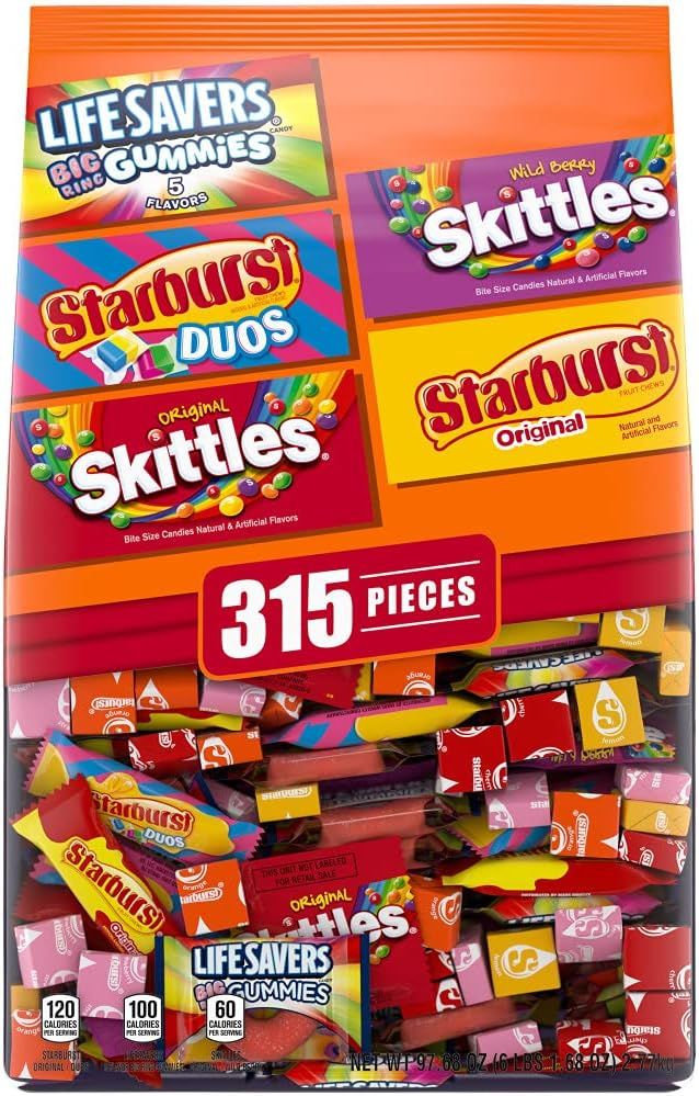 LIFE SAVERS Gummy, STARBURST Duos and Original & SKITTLES Wild Berry and Original Fun Size Chewy ... | Amazon (US)