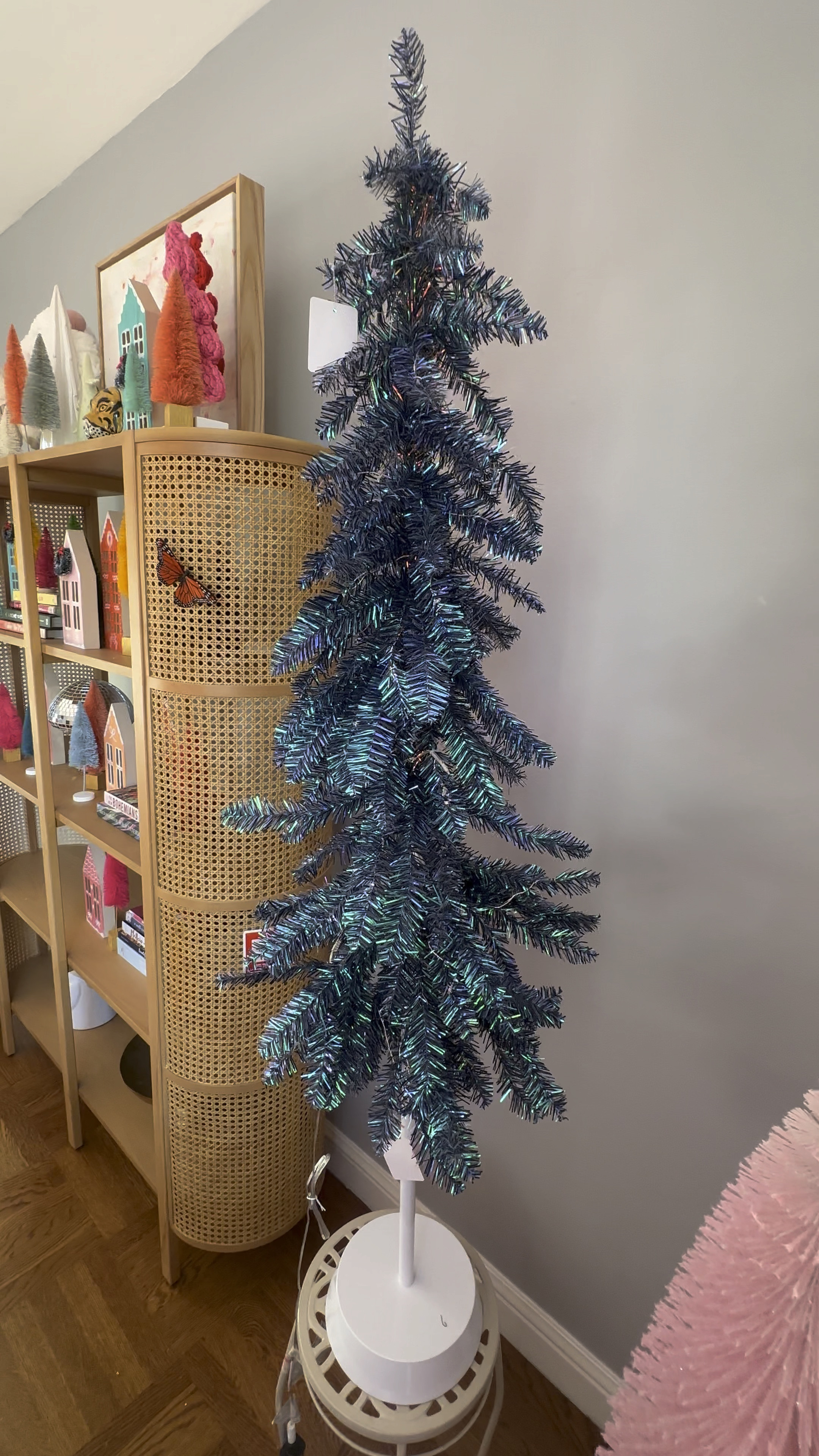 Cutest blue slim tinsel tree! 30% off this weekend! 

#LTKSaleAlert #LTKSeasonal #LTKHoliday