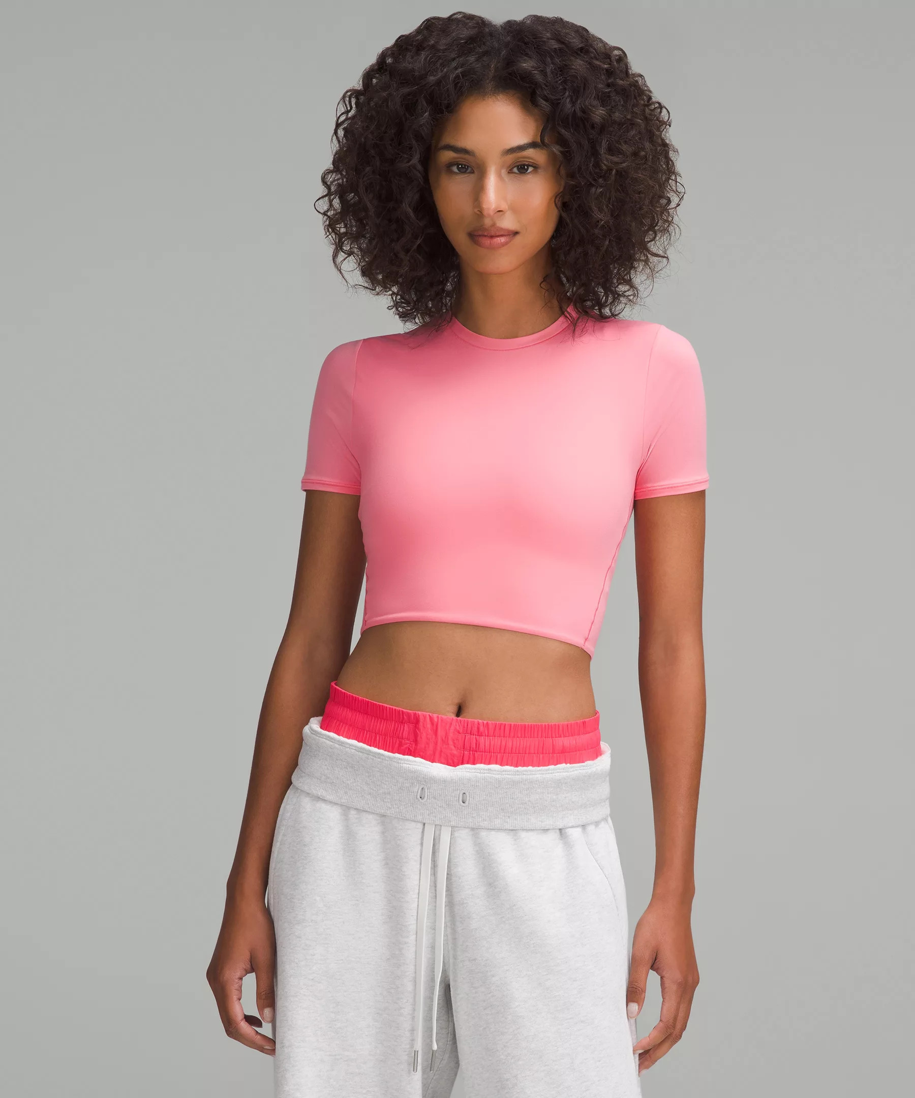 Wundermost Ultra-Soft Nulu Crewneck Cropped T-Shirt | Lululemon (US)