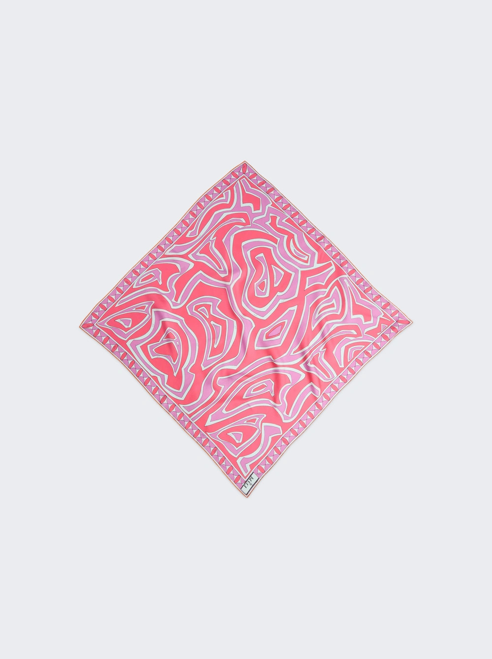 Reversible Labirinto Print Silk Scarf Multicolor | The Webster