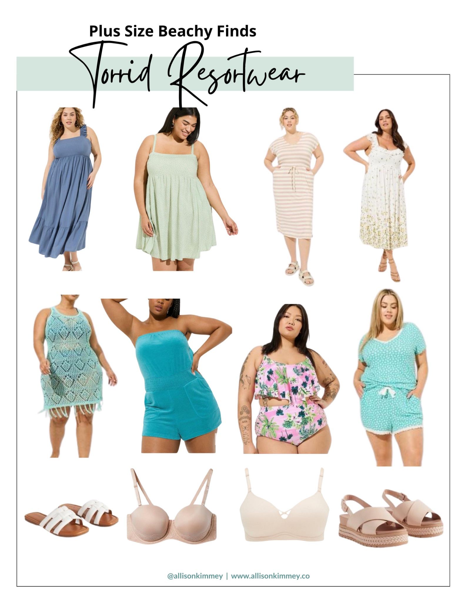 Plus Size Resortwear for your upcoming vacation or spring break holiday! Stepping into spring and summer with pastels, dresses, swim and cute sandals - and don’t forget the right bra! 

#LTKplussize #LTKswim