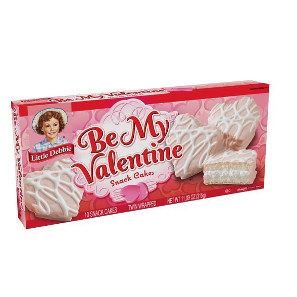 Be My Valentine Vanilla Cakes - 11.09oz - Little Debbie | Target