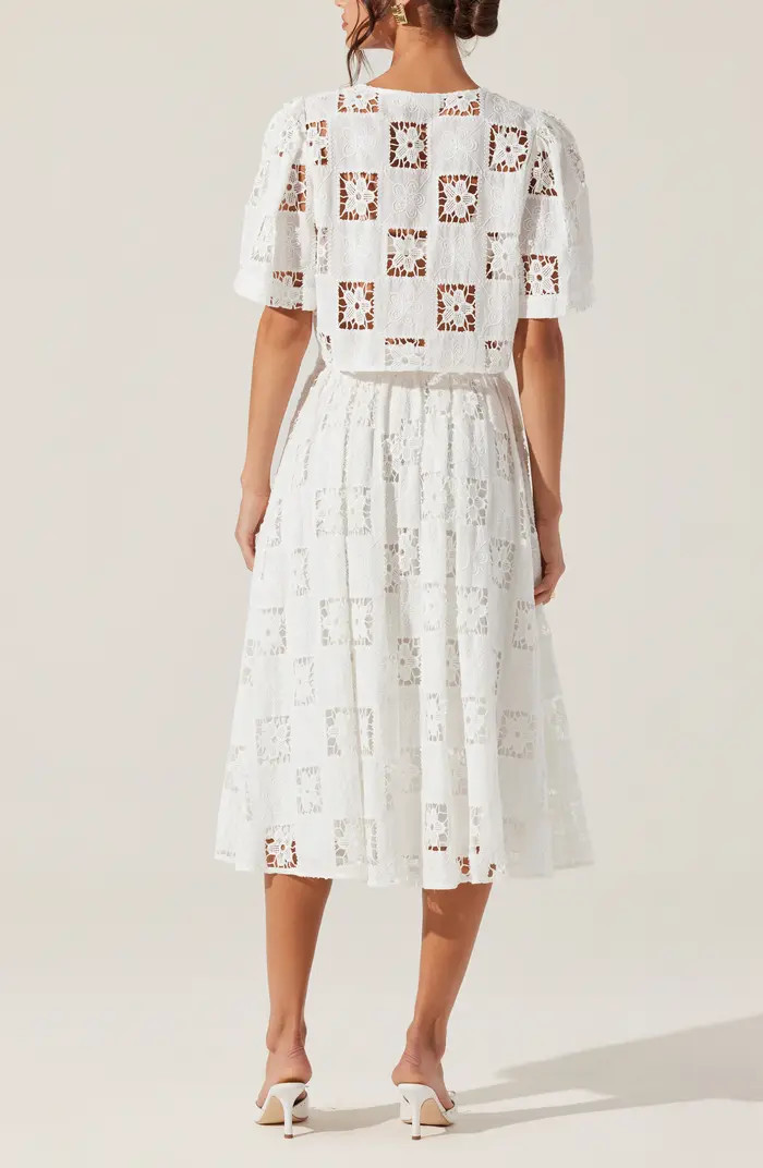 Andolina Lace Midi Skirt | Nordstrom