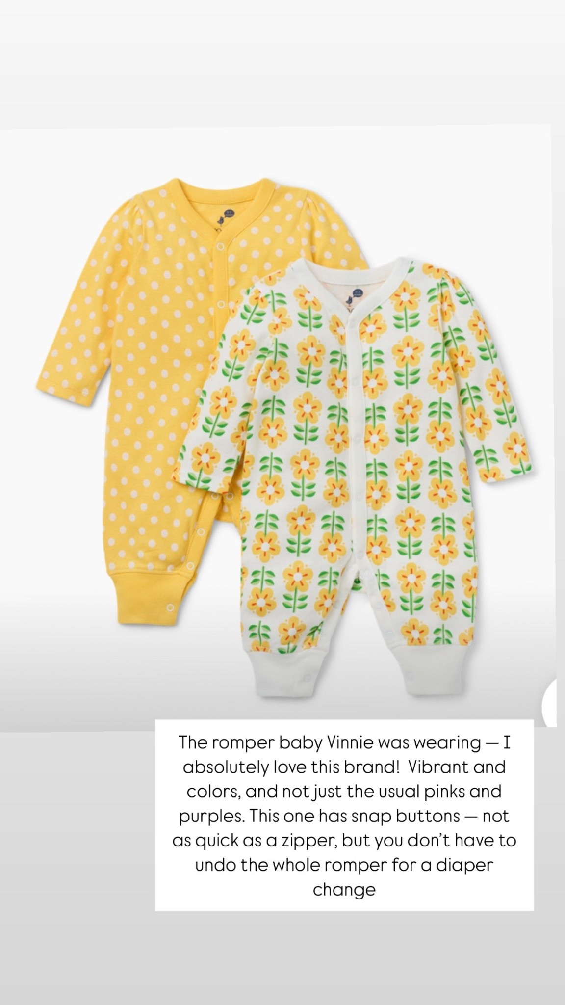 Baby girl sleep and play set or romper set. I absolutely love this brand! Their colors are so vibrant and fun, and not just the usual pinks and purples. This one has snap buttons — not as quick as a zipper, but you don’t have to undo the whole romper for a diaper change

#LTKKids #LTKBaby #LTKFamily