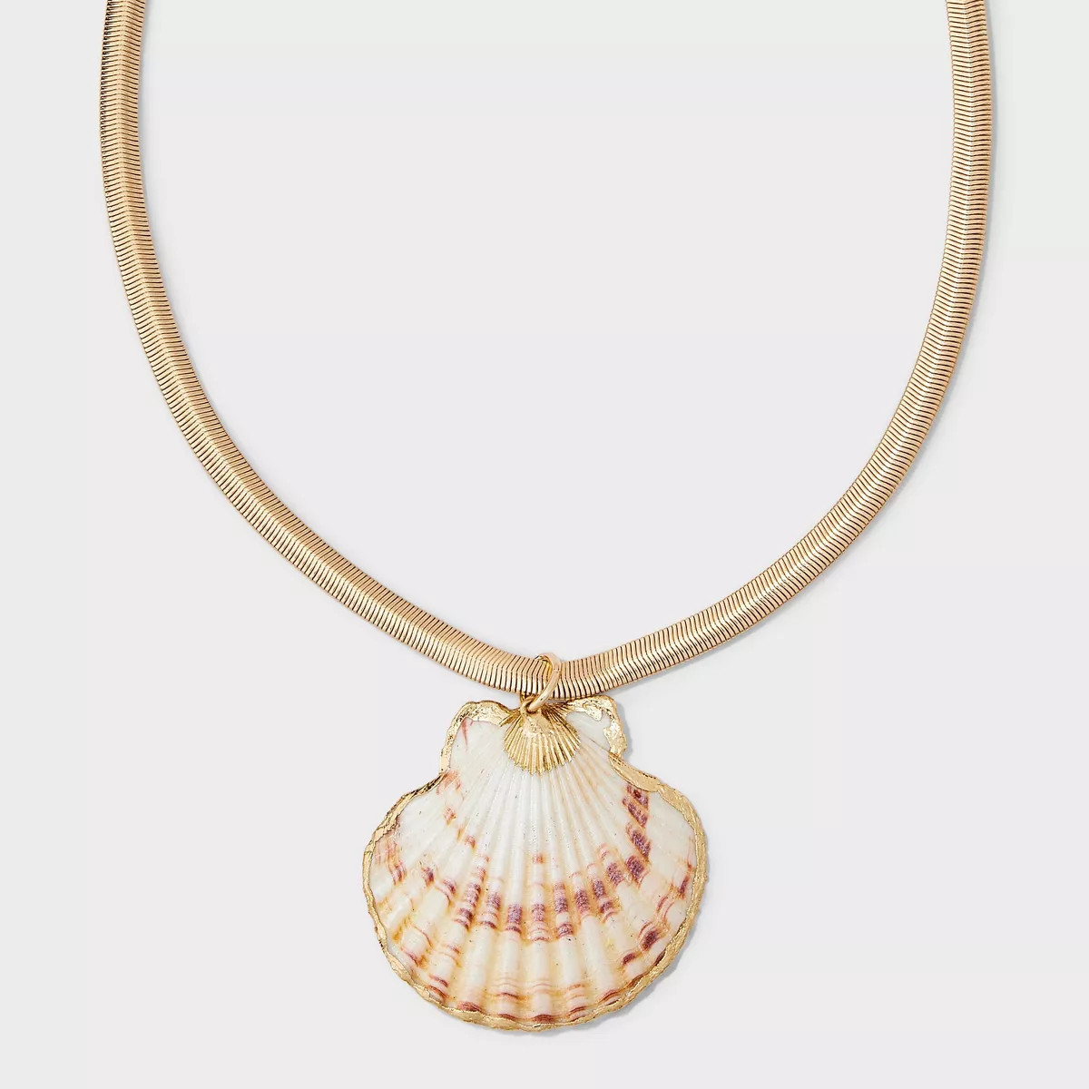 Dipped Shell Pendant Necklace - A New Day™ Gold | Target