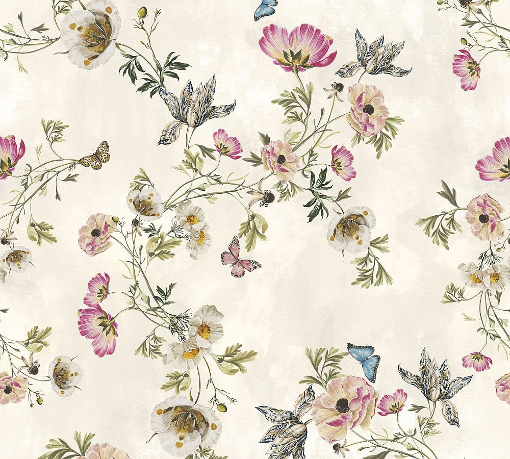 Monique Lhuillier Tuileries Removable Wallpaper | Pottery Barn (US)