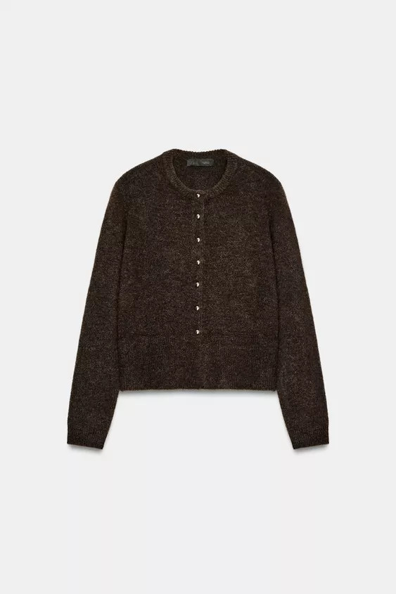 CARDIGAN WITH BALL BUTTONS | Zara UK