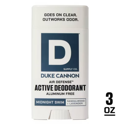 Duke Cannon Supply Co. Air Defense Active Solid Deodorant Stick for Men Midnight Swim - Aluminum-... | Target