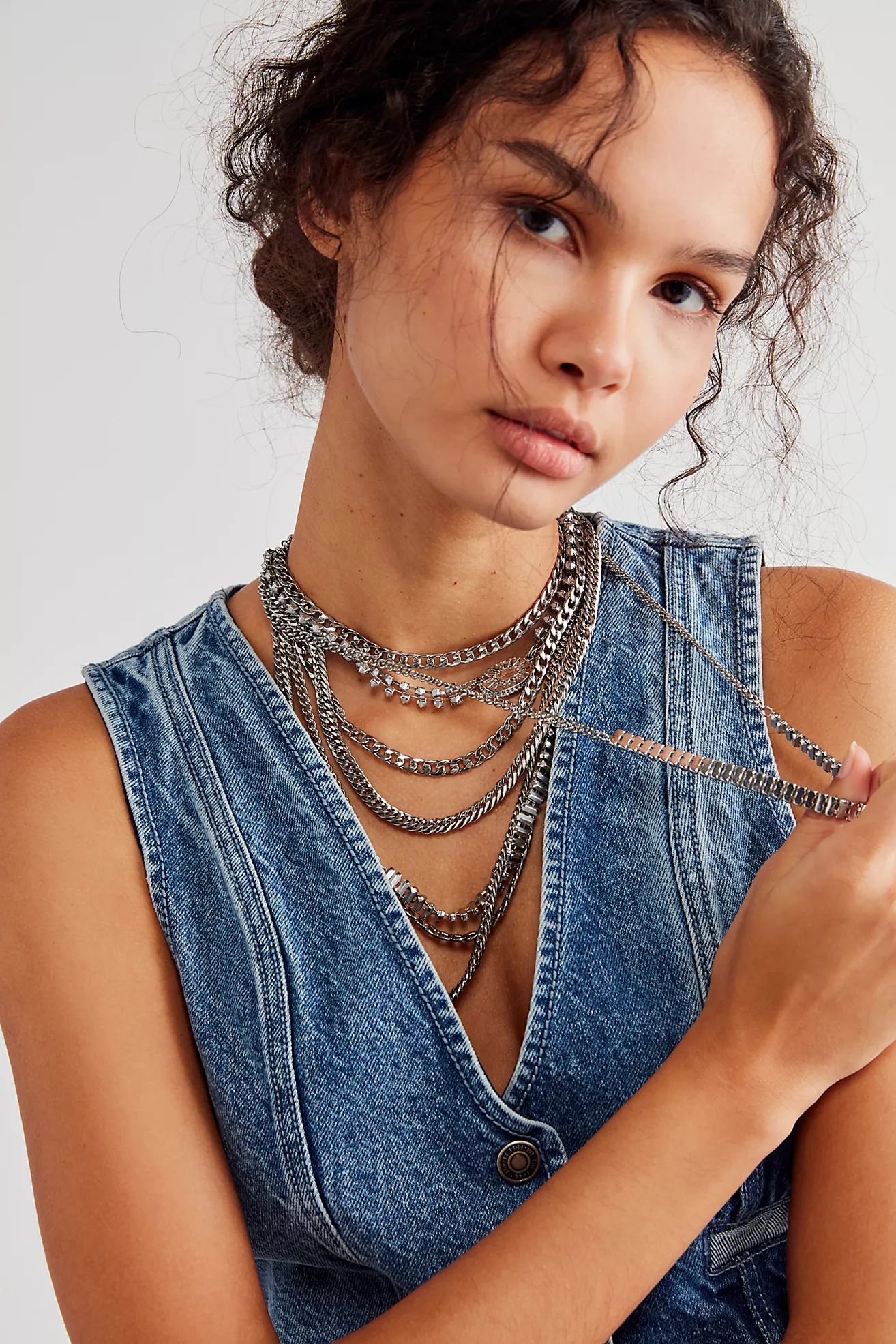 The Pistols Stacked Chain Choker | Free People (Global - UK&FR Excluded)
