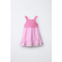 Zara - Heart Knit Dress - Pink - 1½ Years (33,9 Inches) - Kids | Zara US