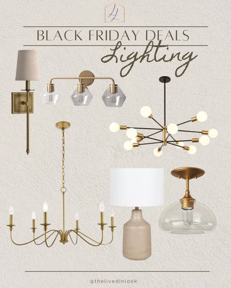 Black Friday Deals- Lighting edition! Don’t miss out on these incredible savings!!

Light fixtures, sconce, table lamp, gold light fixtures, brass light fixtures, dining room lighting, living room lighting, home decor 

#LTKsalealert #LTKCyberWeek #LTKhome