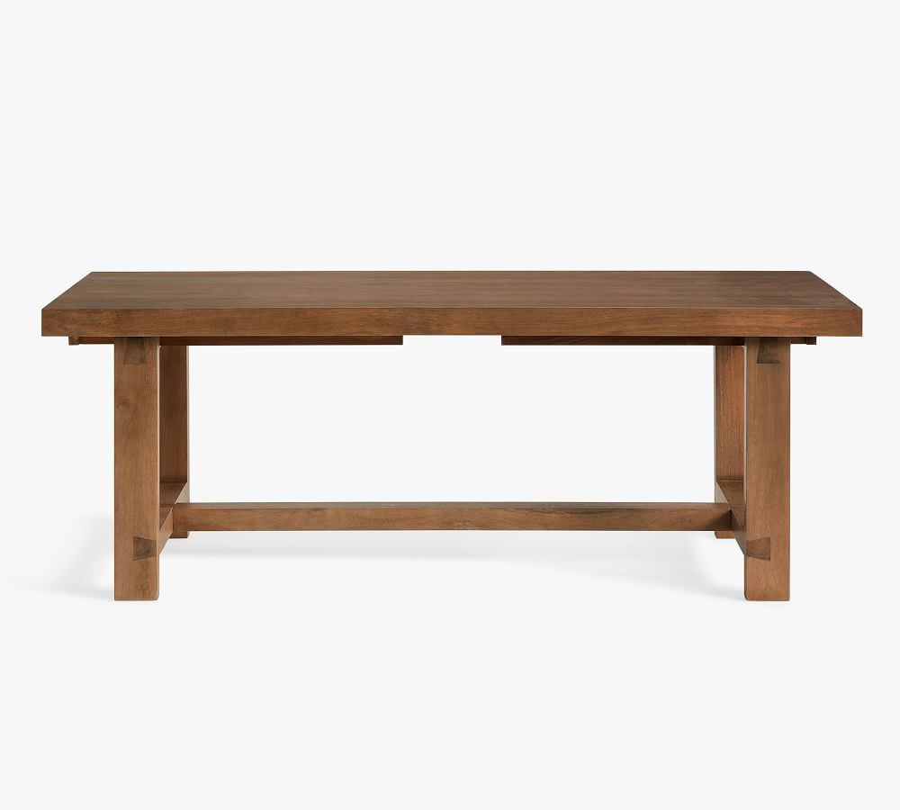 Reed Extending Dining Table, Antique Umber, 73"-97" L | Pottery Barn (US)