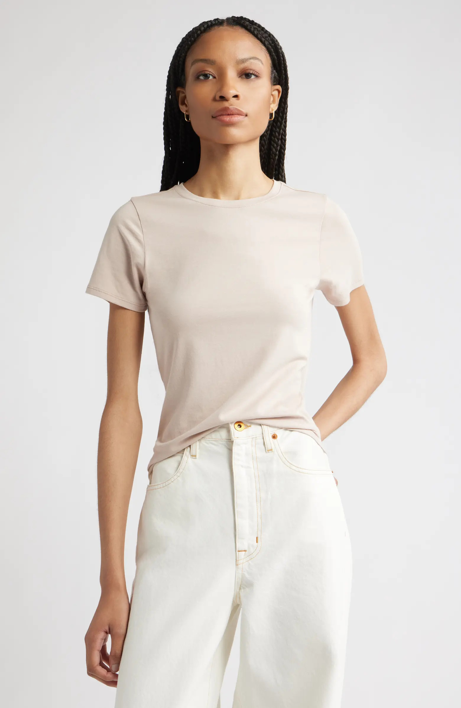 Nordstrom Pima Cotton Blend Crewneck T-Shirt | Nordstrom | Nordstrom