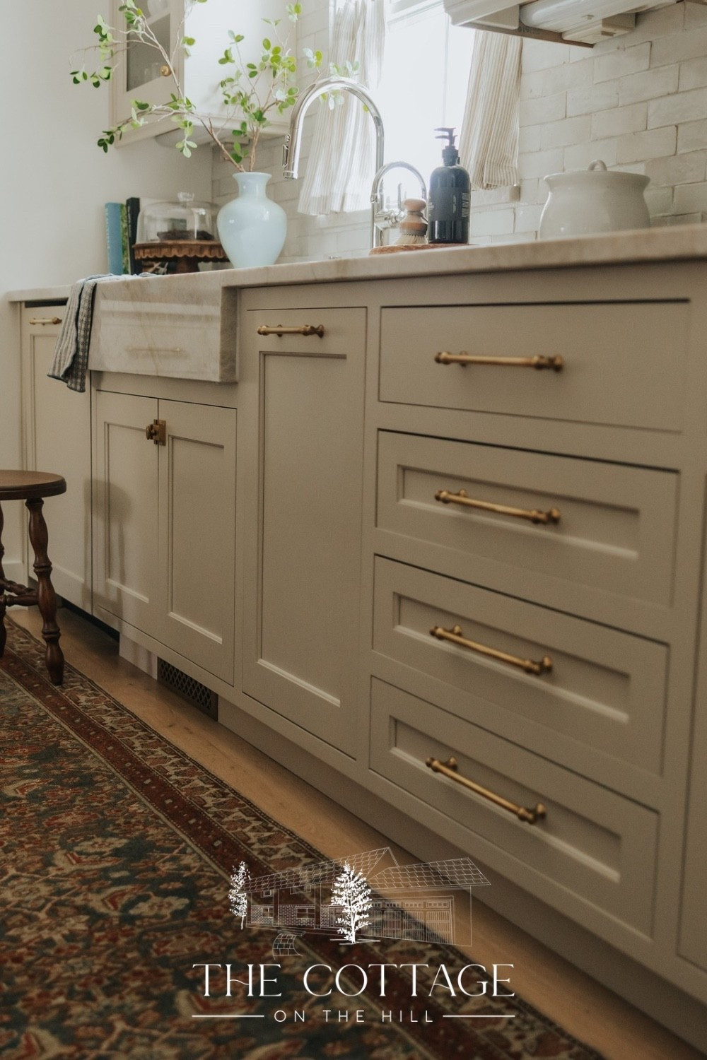 Love the unlacquered brass that we chose in our cottage kitchen 

#LTKHome