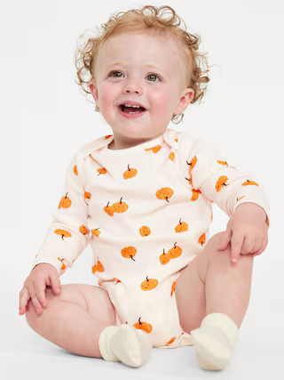Printed Long-Sleeve Bodysuit for Baby | Old Navy (US)